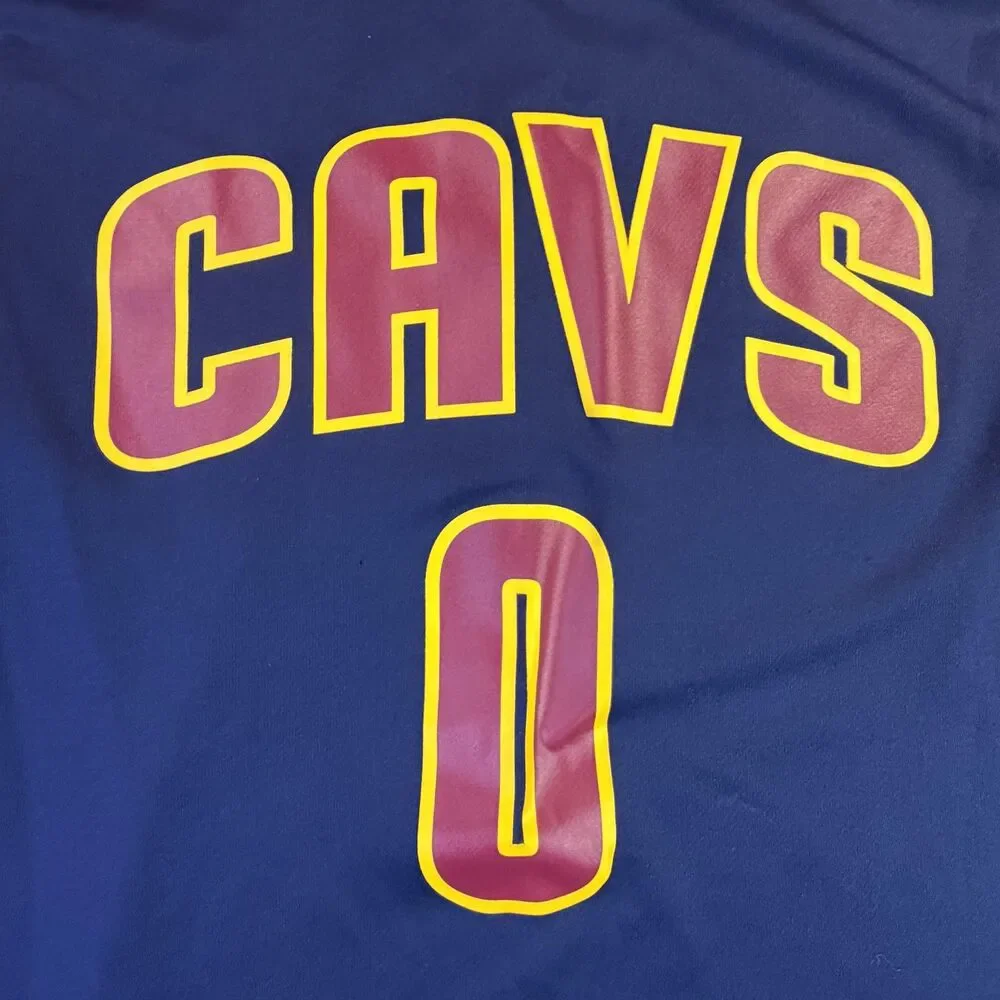 Cleveland Cavaliers Jersey Mens Large Blue NBA Basketball Kevin Love 0 Adidas